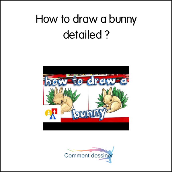How to draw a bunny detailed